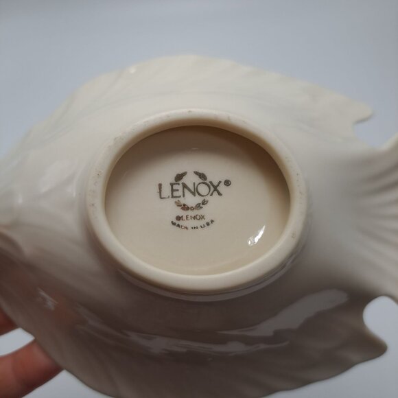 Lenox Dove Collection Retired Cream Gilded Trim Candy Trinket Soap Collectible - Picture 3 of 10